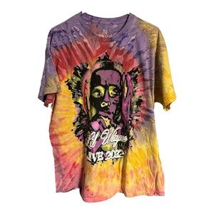 Lil Wayne 2022 Live 2022 Psychedelic Tye Dye T-shirt Sz Xl